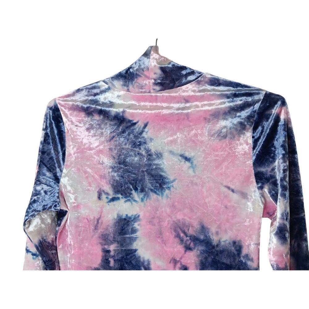 Teddy Fresh Urban Outfitters Tie Dye M NWT Velvet Long Sleeve "I Need A Hug" Top - Picture 12 of 16